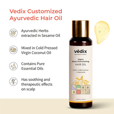 Vapra Root Stimulating Ayurvedic Hair Oil